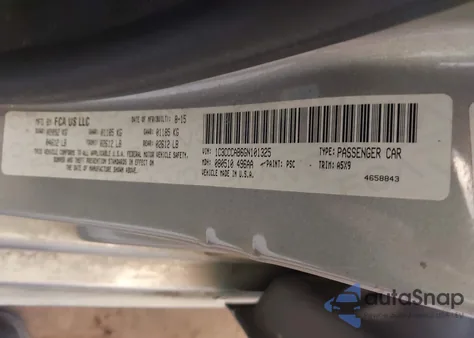 2016 Chrysler 200 Limited из США, поврежденный, VIN 1C3CCCAB6GN101325